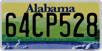 AL license plate 64CP528