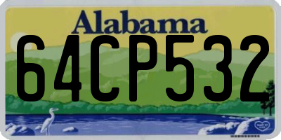 AL license plate 64CP532