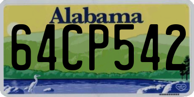 AL license plate 64CP542