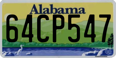 AL license plate 64CP547