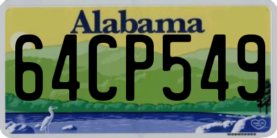 AL license plate 64CP549