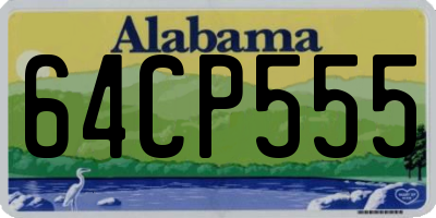 AL license plate 64CP555