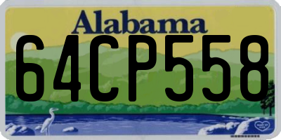 AL license plate 64CP558