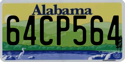 AL license plate 64CP564