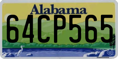 AL license plate 64CP565