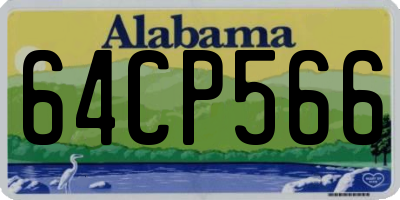AL license plate 64CP566
