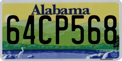 AL license plate 64CP568
