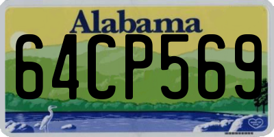 AL license plate 64CP569