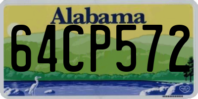 AL license plate 64CP572