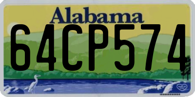 AL license plate 64CP574