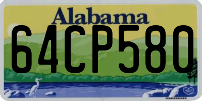 AL license plate 64CP580
