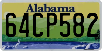 AL license plate 64CP582