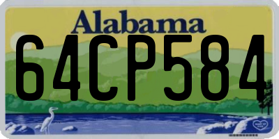 AL license plate 64CP584