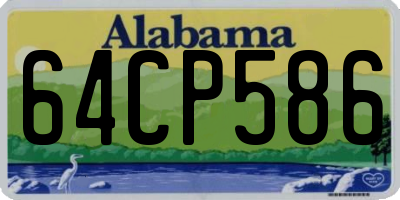 AL license plate 64CP586