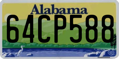 AL license plate 64CP588