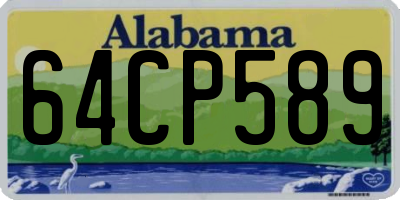 AL license plate 64CP589