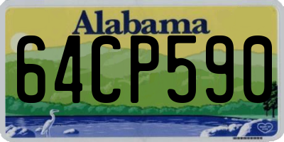 AL license plate 64CP590
