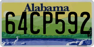 AL license plate 64CP592