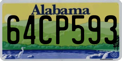 AL license plate 64CP593