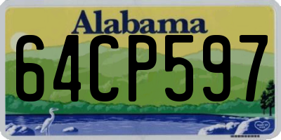 AL license plate 64CP597