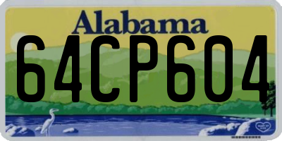 AL license plate 64CP604