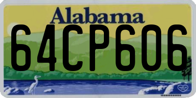 AL license plate 64CP606