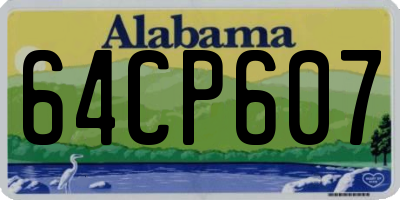 AL license plate 64CP607