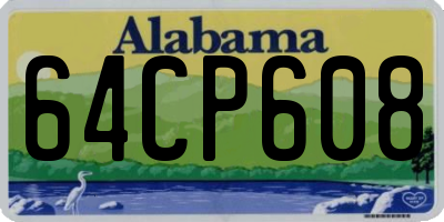 AL license plate 64CP608
