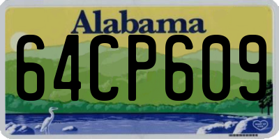 AL license plate 64CP609