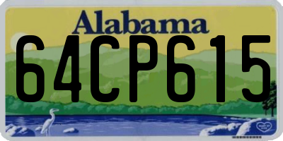 AL license plate 64CP615