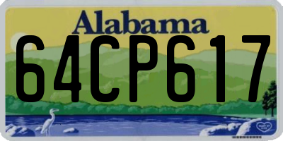 AL license plate 64CP617