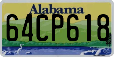 AL license plate 64CP618
