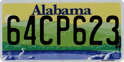 AL license plate 64CP623