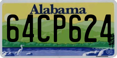 AL license plate 64CP624