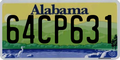 AL license plate 64CP631