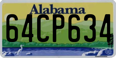 AL license plate 64CP634