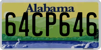 AL license plate 64CP646