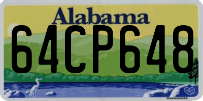 AL license plate 64CP648