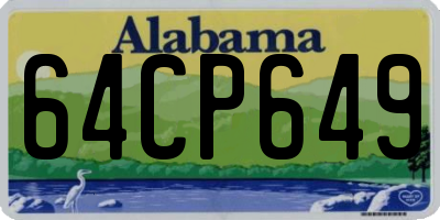 AL license plate 64CP649