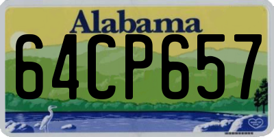 AL license plate 64CP657