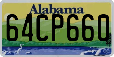 AL license plate 64CP660