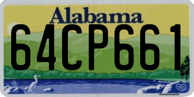AL license plate 64CP661