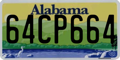 AL license plate 64CP664