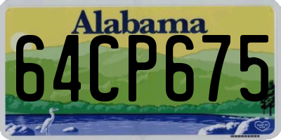 AL license plate 64CP675