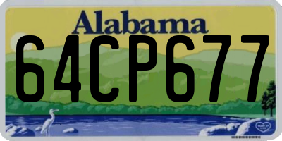 AL license plate 64CP677