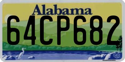 AL license plate 64CP682