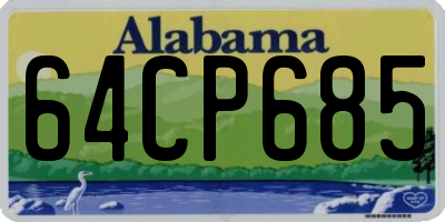 AL license plate 64CP685