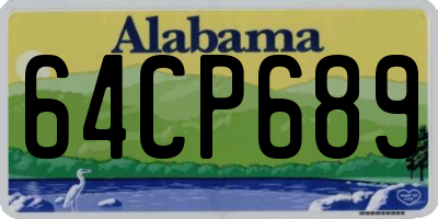 AL license plate 64CP689