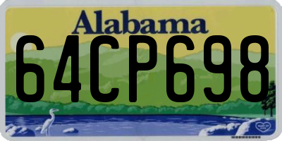 AL license plate 64CP698