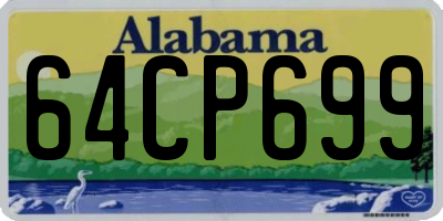 AL license plate 64CP699
